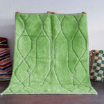 Green Beni Ourain Rug - Berber Handicraft