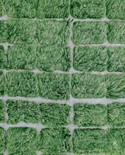 Green Berber Rug 3 X 5 Ft | 90 X 150 Cm / With Tassels / Short (0.4” / 1 cm)