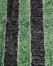 Green Handwoven Rug-Berber Handicraft