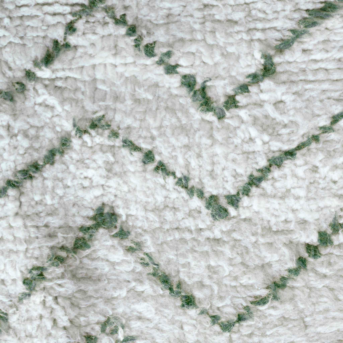 Green Minimalist Rug - Berber Handicraft