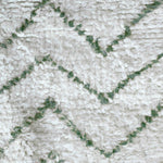 Green Minimalist Rug - Berber Handicraft