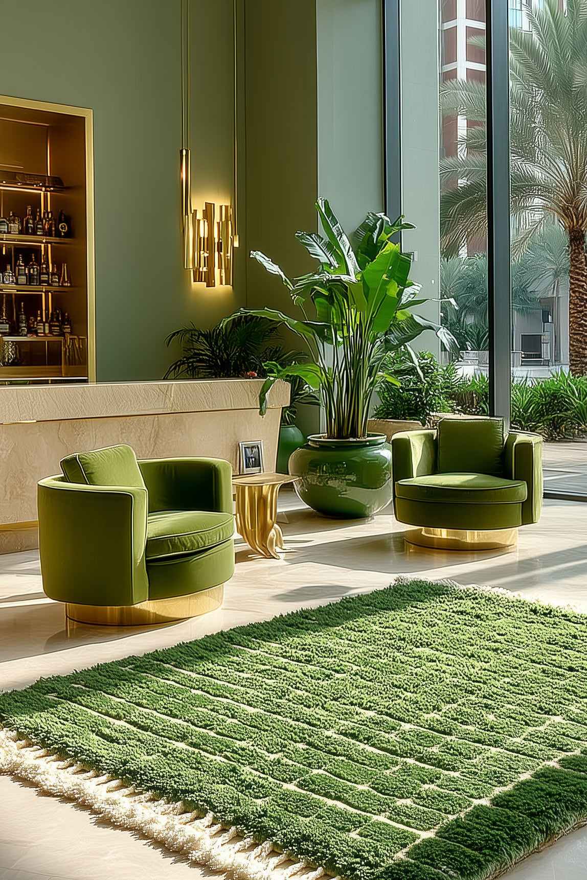 Green-Moroccan-rugs-cover-mobile2-Berber Handicraft