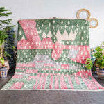 Green Pink Rug - Berber Handicraft