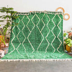 Green Treillis Berber Rug - Berber Handicraft