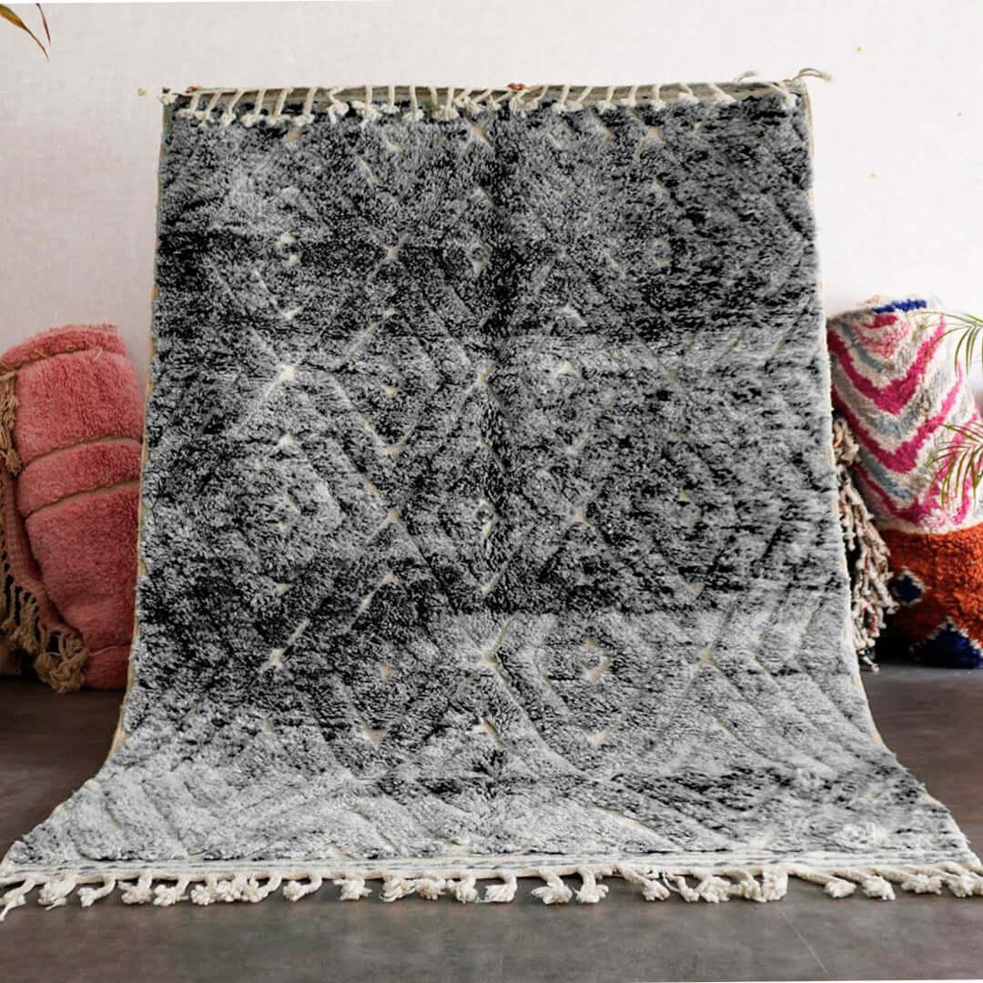 Grey Beni Rug - Berber Handicraft