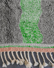 Grey Green Rug-Berber Handicraft