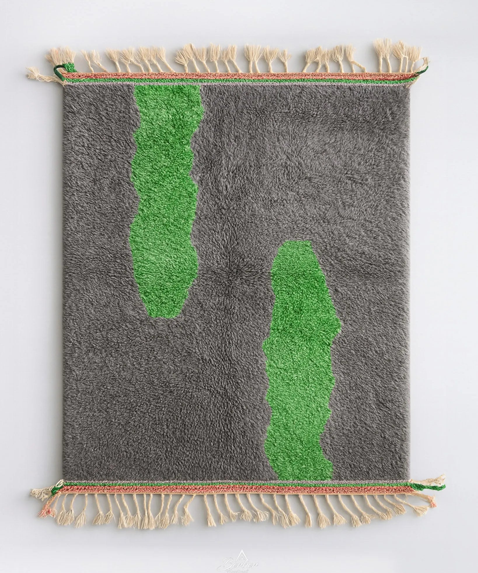 Grey Green Rug-Berber Handicraft