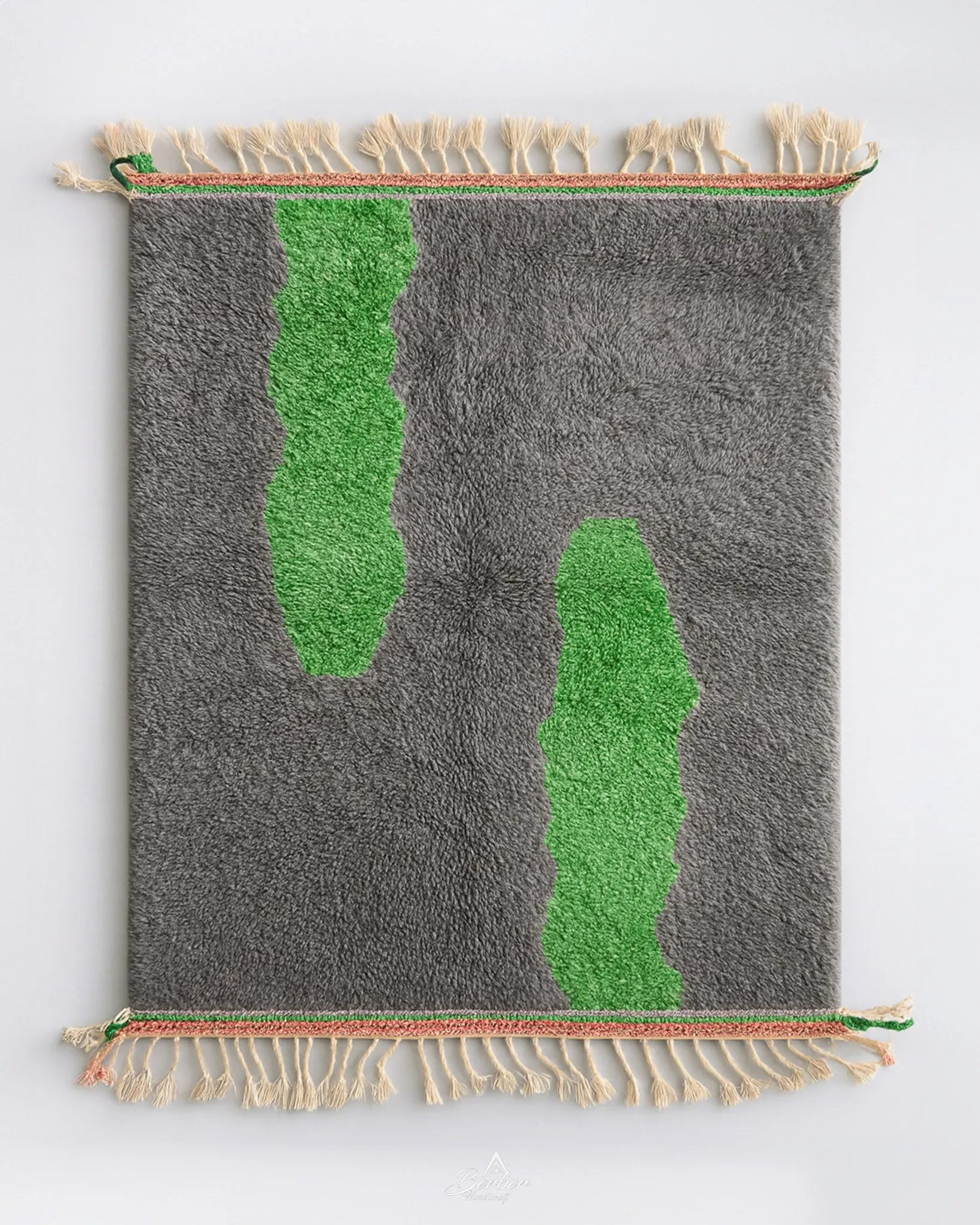 Grey Green Rug-Berber Handicraft