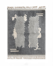 Grey Living Room Rug-Berber Handicraft