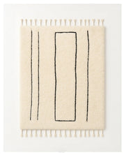 Handknotted Berber Rug 3 X 5 Ft | 90 X 150 Cm / With Tassels / Short (0.4” / 1 cm)