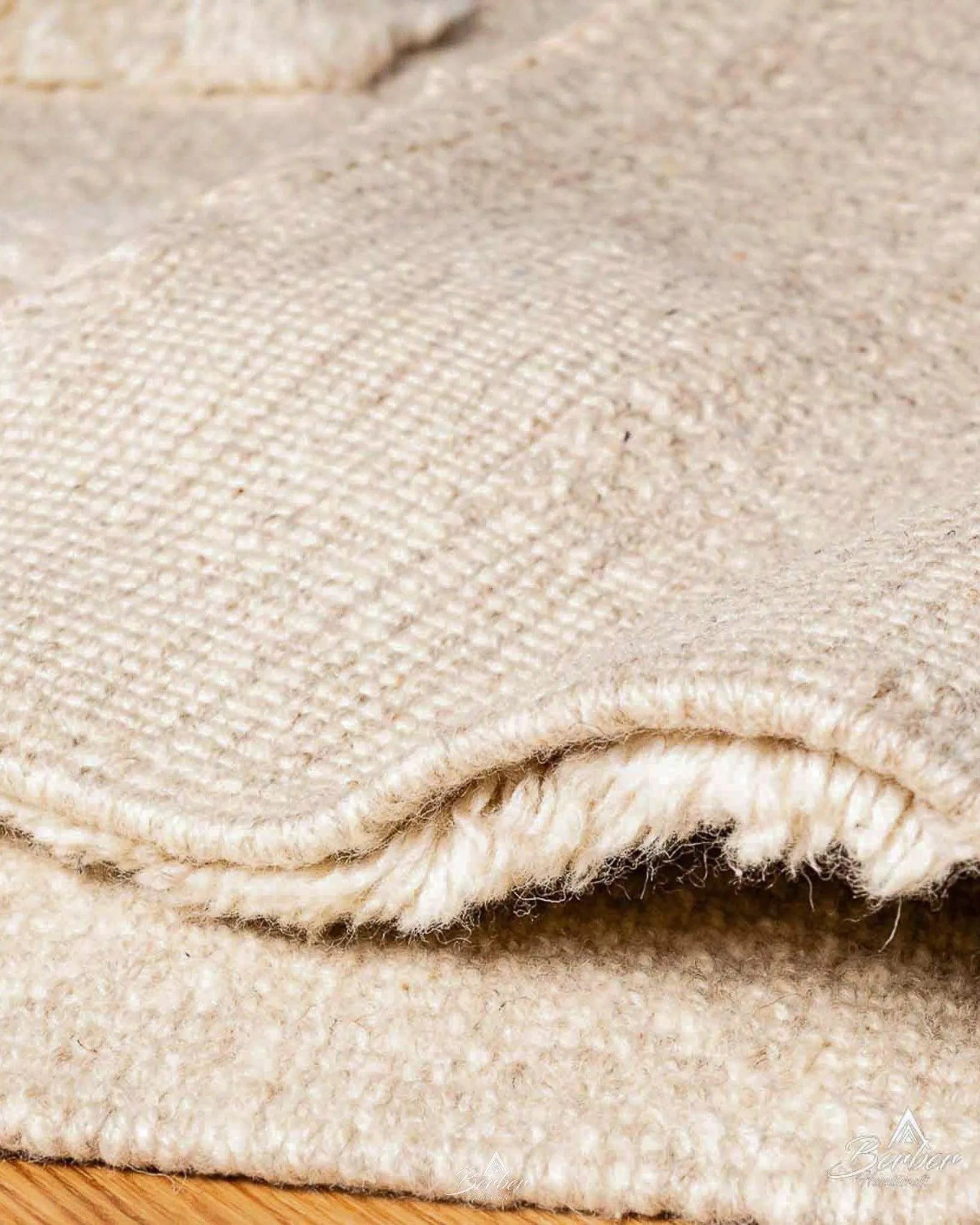 Handknotted Wool Rug 3 X 5 Ft | 90 X 150 Cm / With Tassels / Short (0.4” / 1 cm)