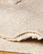 Handknotted Wool Rug 3 X 5 Ft | 90 X 150 Cm / With Tassels / Short (0.4” / 1 cm)