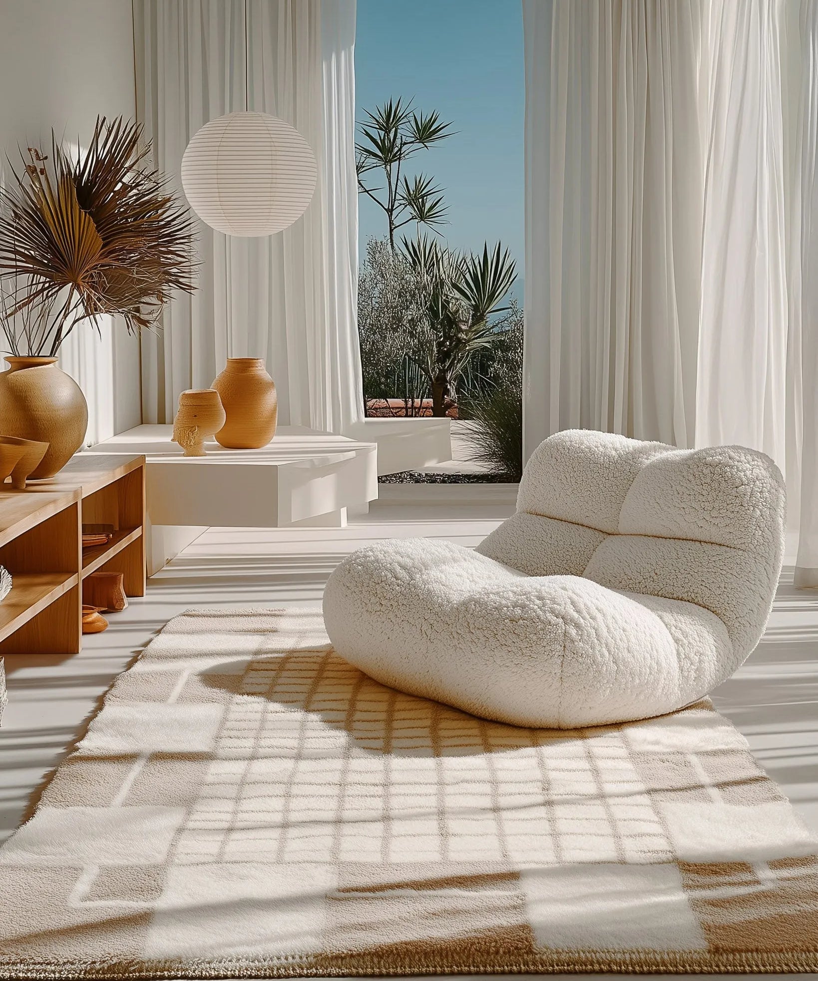 Handmade Beni Ourain Carpet-Berber Handicraft