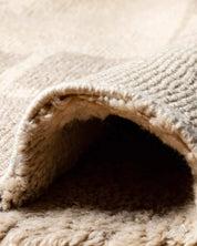 Handmade Beni Ourain Carpet 3 X 5 Ft | 90 X 150 Cm / With Tassels / Short (0.4” / 1 cm)