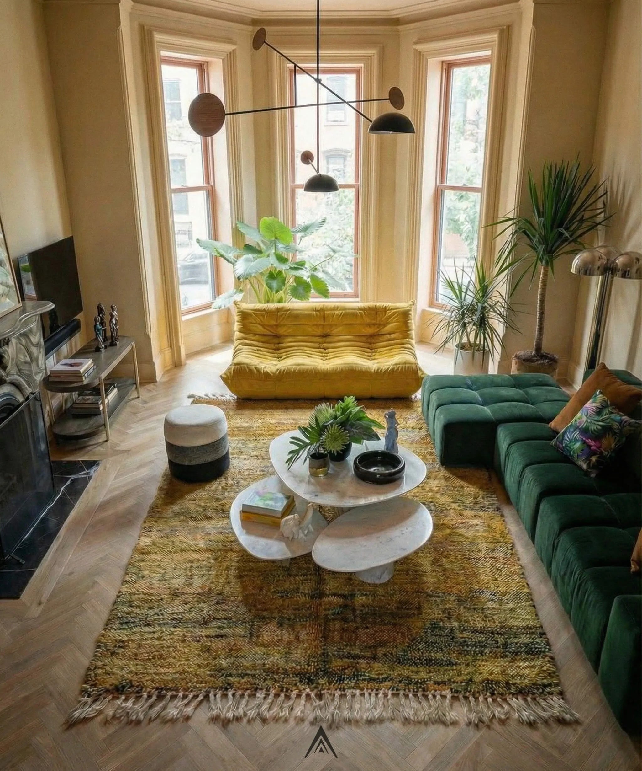 Handmade Berber Carpet 6.5x9.4 ft - 200x288 cm-Berber Handicraft