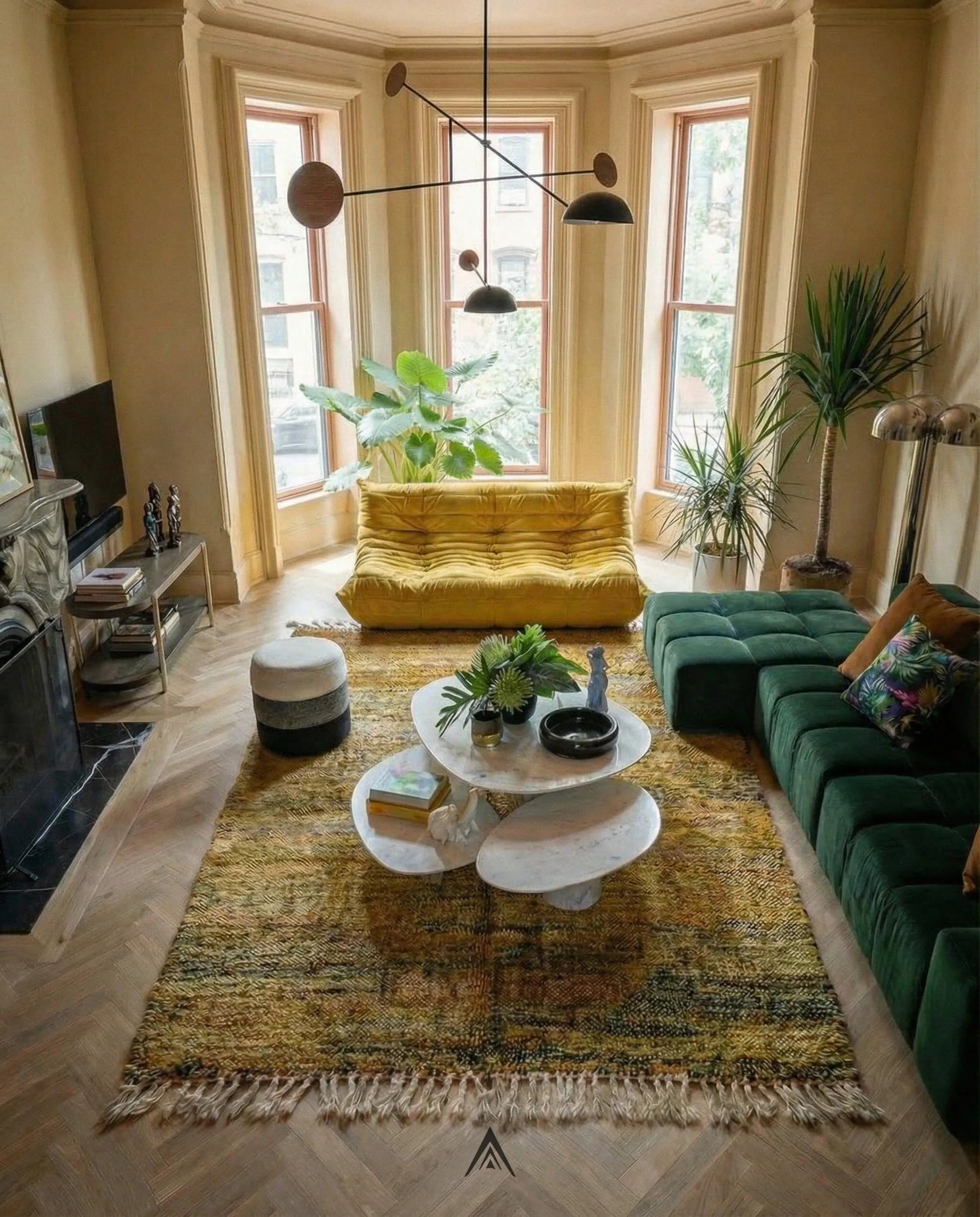 Handmade Berber Carpet 6.5x9.4 ft - 200x288 cm-Berber Handicraft