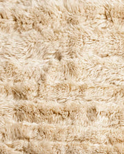 Handmade Berber Moroccan Rug 3 X 5 Ft | 90 X 150 Cm / With Tassels / Short (0.4” / 1 cm)