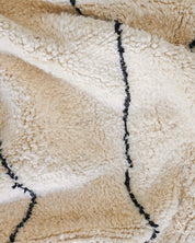 Handmade Berber Rug 3 X 5 Ft | 90 X 150 Cm / With Tassels / Short (0.4” / 1 cm)