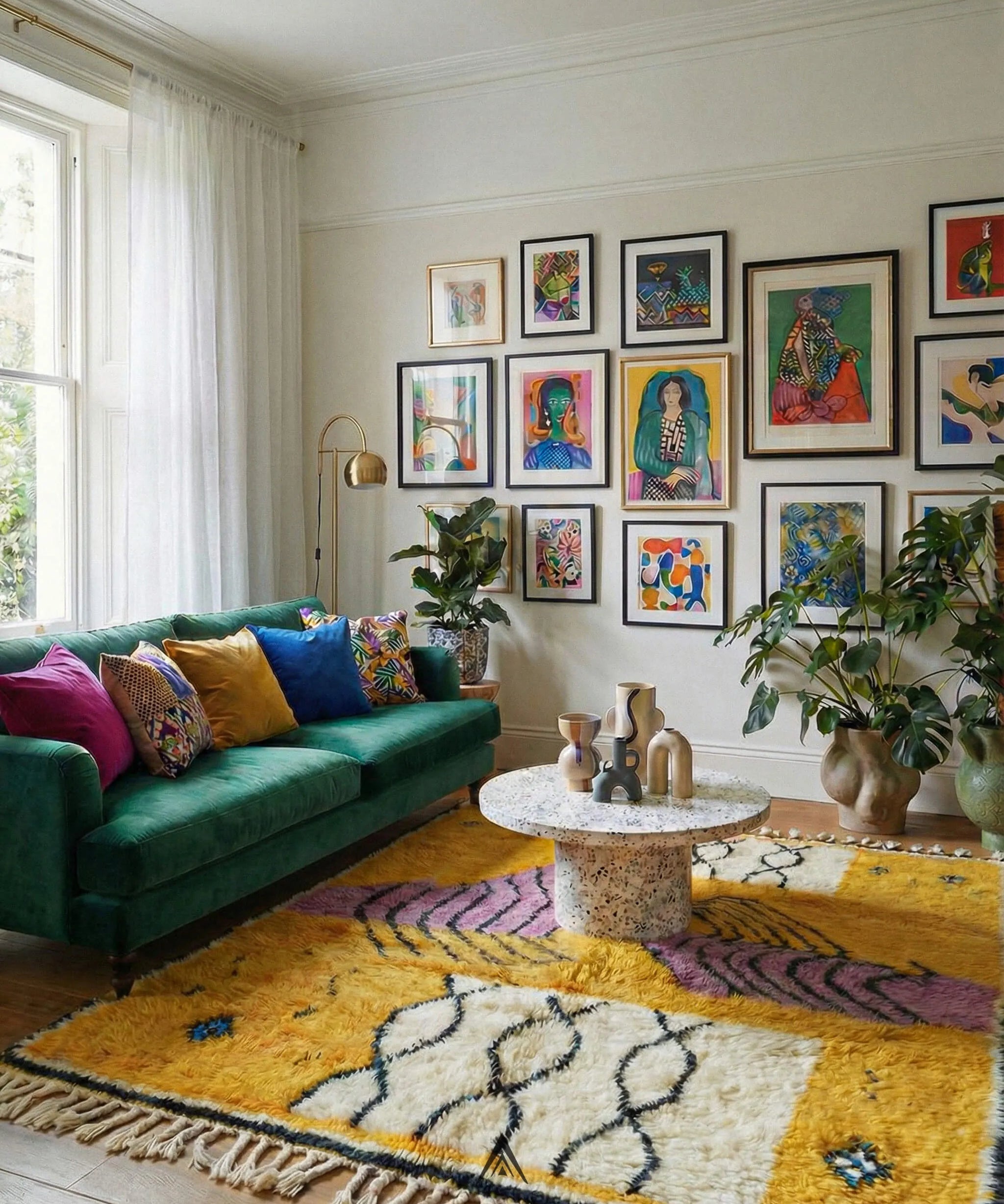 Handmade Moroccan Rug 5.4x8 ft - 165x240 cm-Berber Handicraft