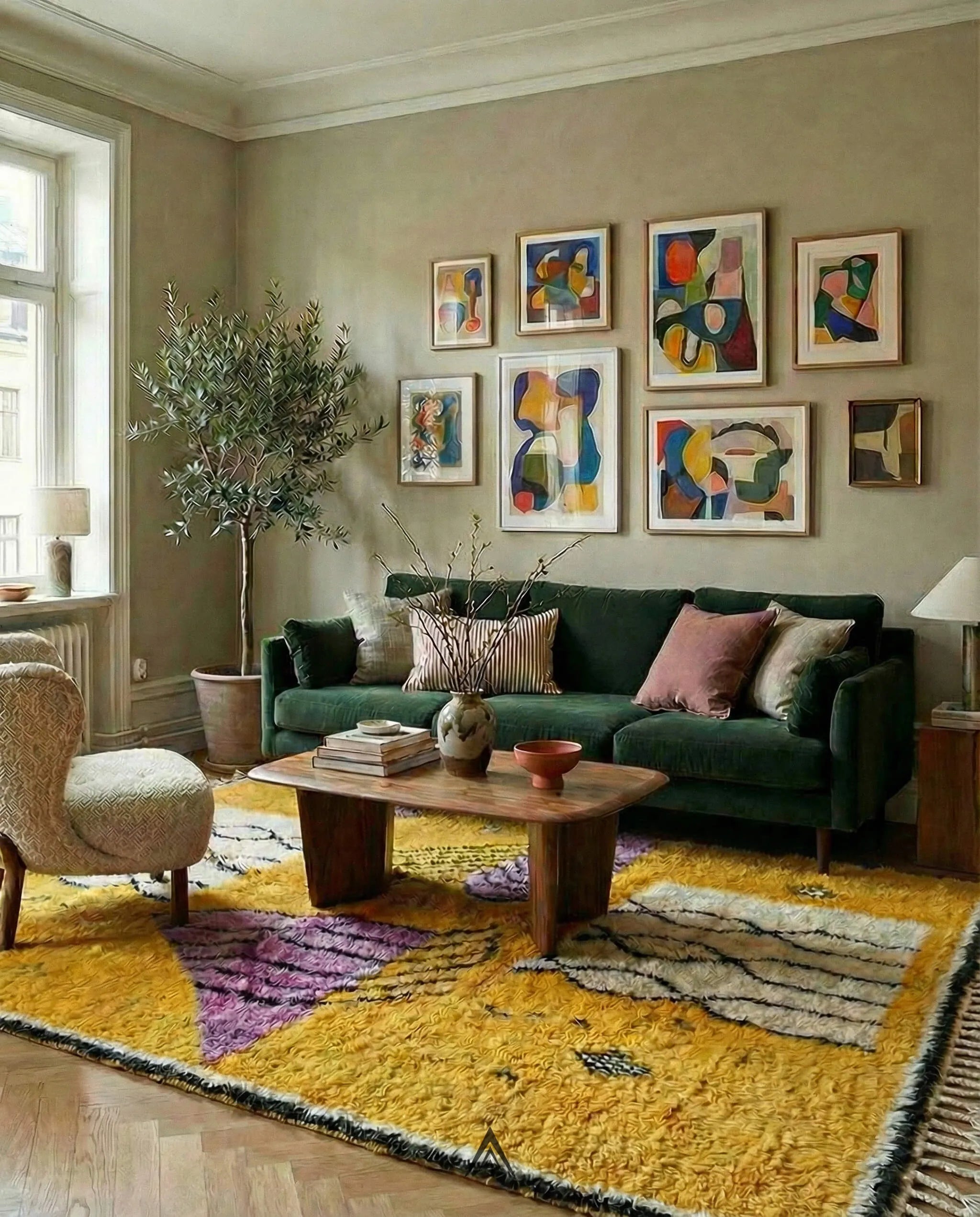 Handmade Moroccan Rug 5.4x8 ft - 165x240 cm-Berber Handicraft