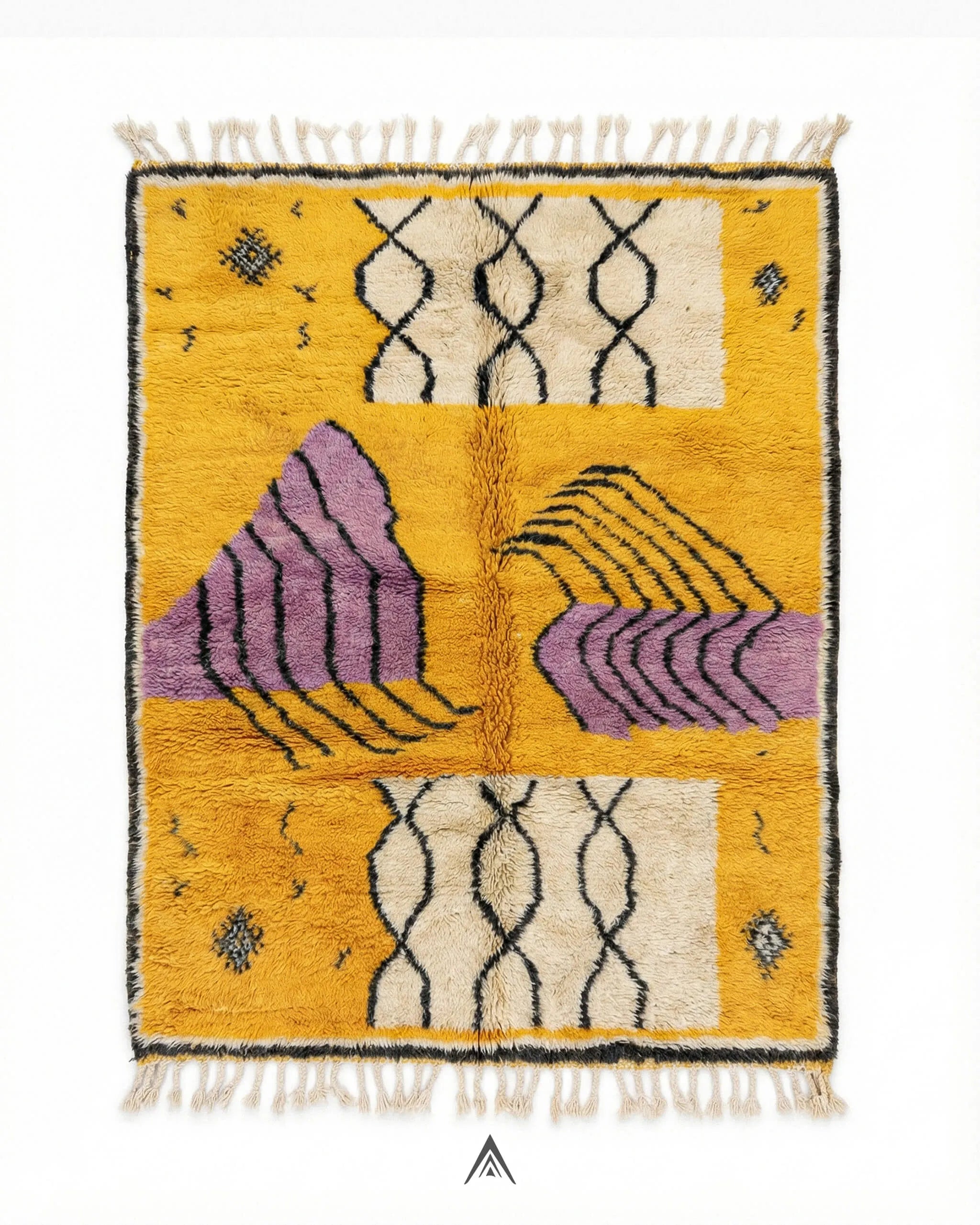 Handmade Moroccan Rug 5.4x8 ft - 165x240 cm-Berber Handicraft