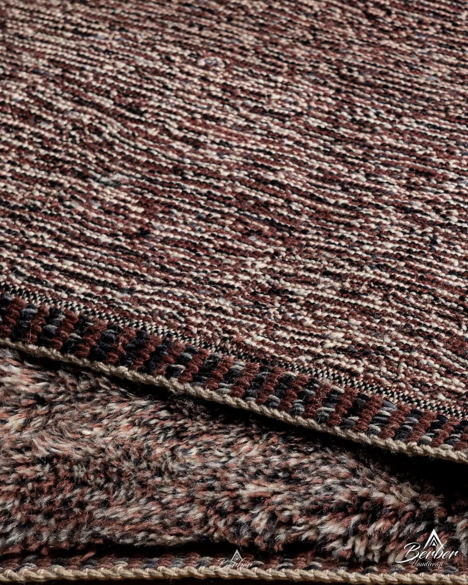 Handmade Morocco Rug 3 X 5 Ft | 90 X 150 Cm / With Tassels / Short (0.4” / 1 cm)