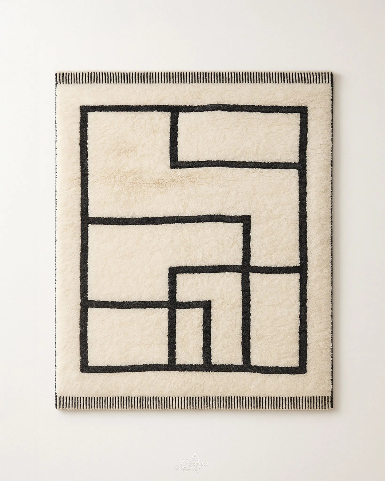 Handmade Rug 3 X 5 Ft | 90 X 150 Cm / With Tassels / Short (0.4” / 1 cm)