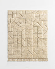 Handmade Traditional Rug 3 X 5 Ft | 90 X 150 Cm / With Tassels / Short (0.4” / 1 cm)
