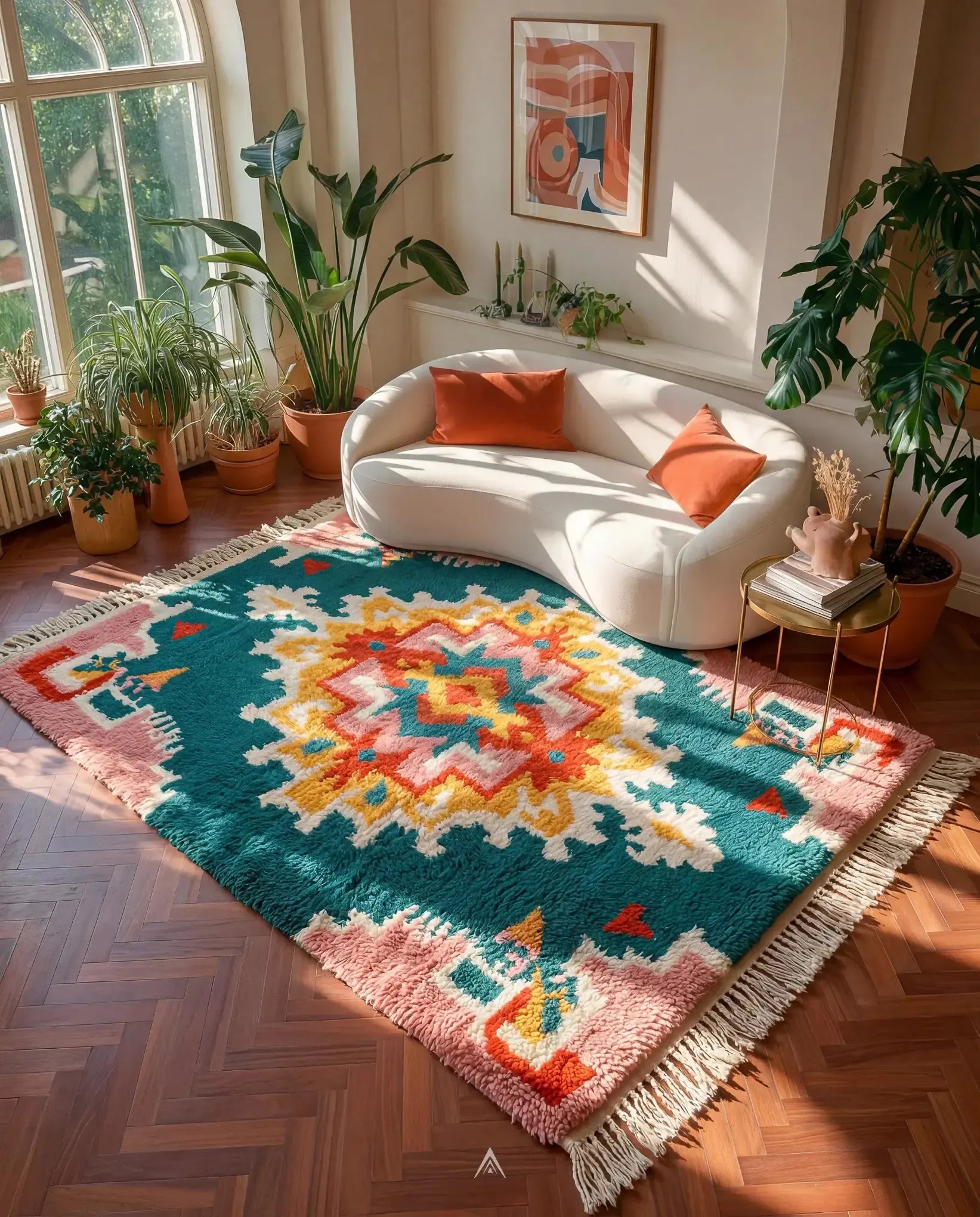 Handmade-Wool-Moroccan-Rug-Berber-Handicraft-7