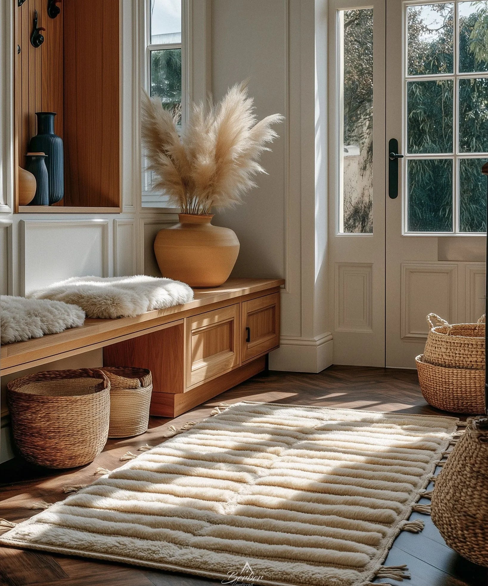 Handmade Wool Rug-Berber Handicraft