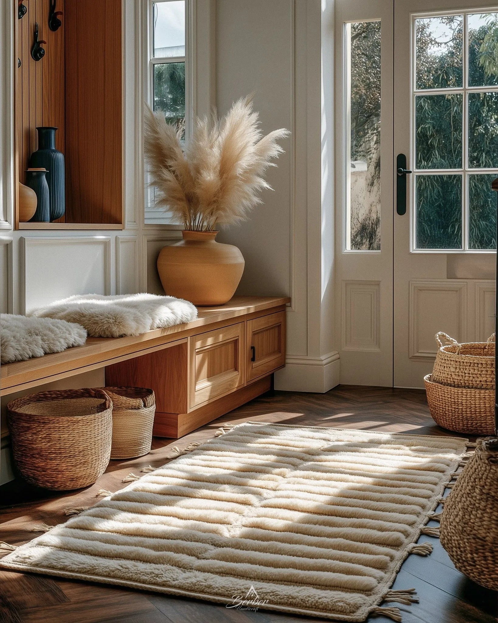 Handmade Wool Rug-Berber Handicraft