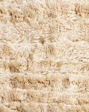 Handmade Berber Moroccan Rug 3 X 5 Ft | 90 X 150 Cm / With Tassels / Short (0.4” / 1 cm)