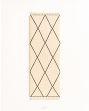 Handmade Runner Rug 2 X 6 Ft | 60 X 180 Cm / With Tassels / Short (0.4” / 1 cm)