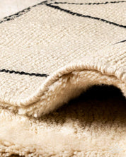 Handmade Runner Rug 2 X 6 Ft | 60 X 180 Cm / With Tassels / Short (0.4” / 1 cm)