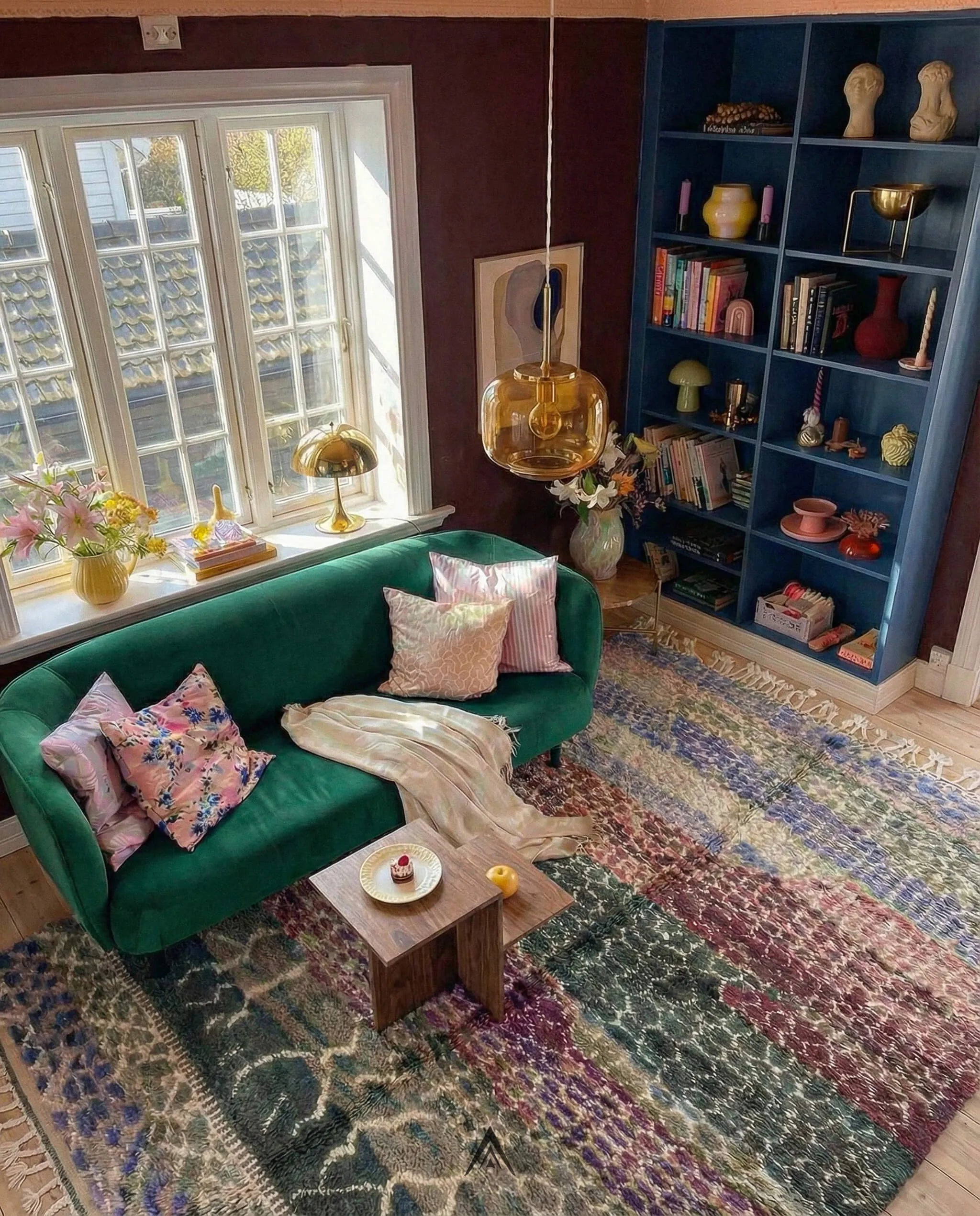 Handwoven Berber Rug 5.2x8.5 ft - 160x260 cm-Berber Handicraft