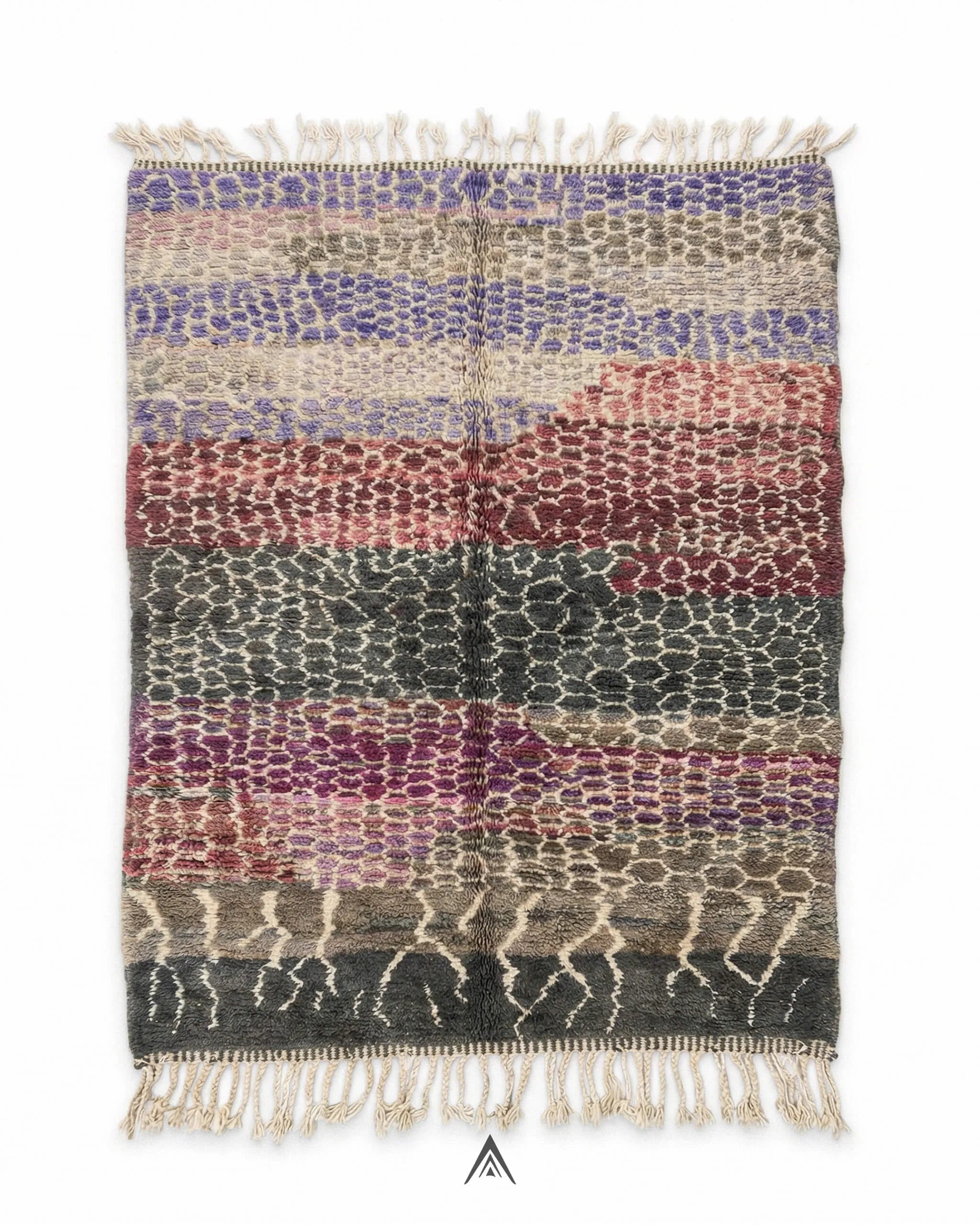 Handwoven Berber Rug 5.2x8.5 ft - 160x260 cm-Berber Handicraft