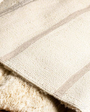 Handwoven Moroccan Rug 3 X 5 Ft | 90 X 150 Cm / With Tassels / Short (0.4” / 1 cm)