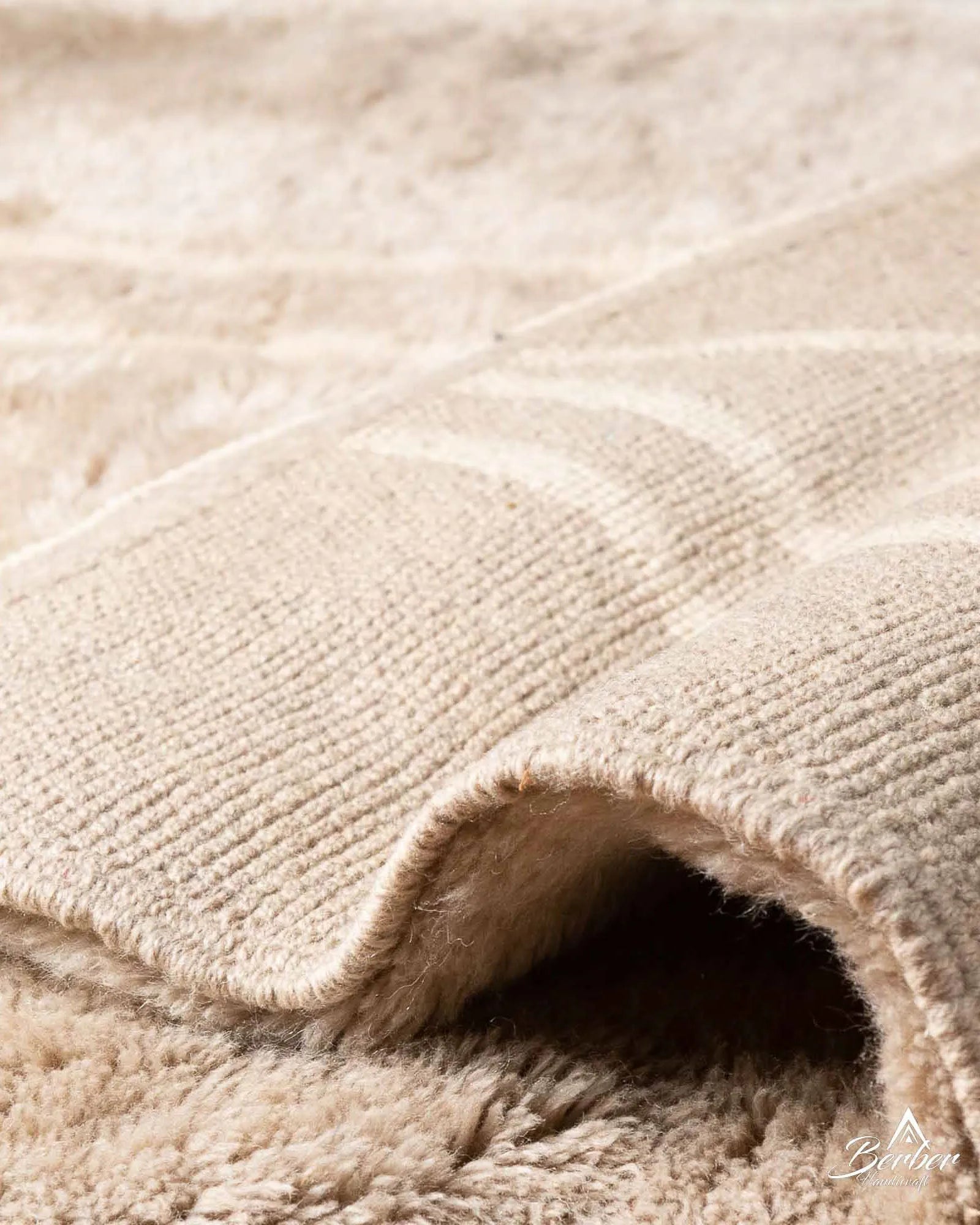 Handwoven Wool Rug-Berber Handicraft