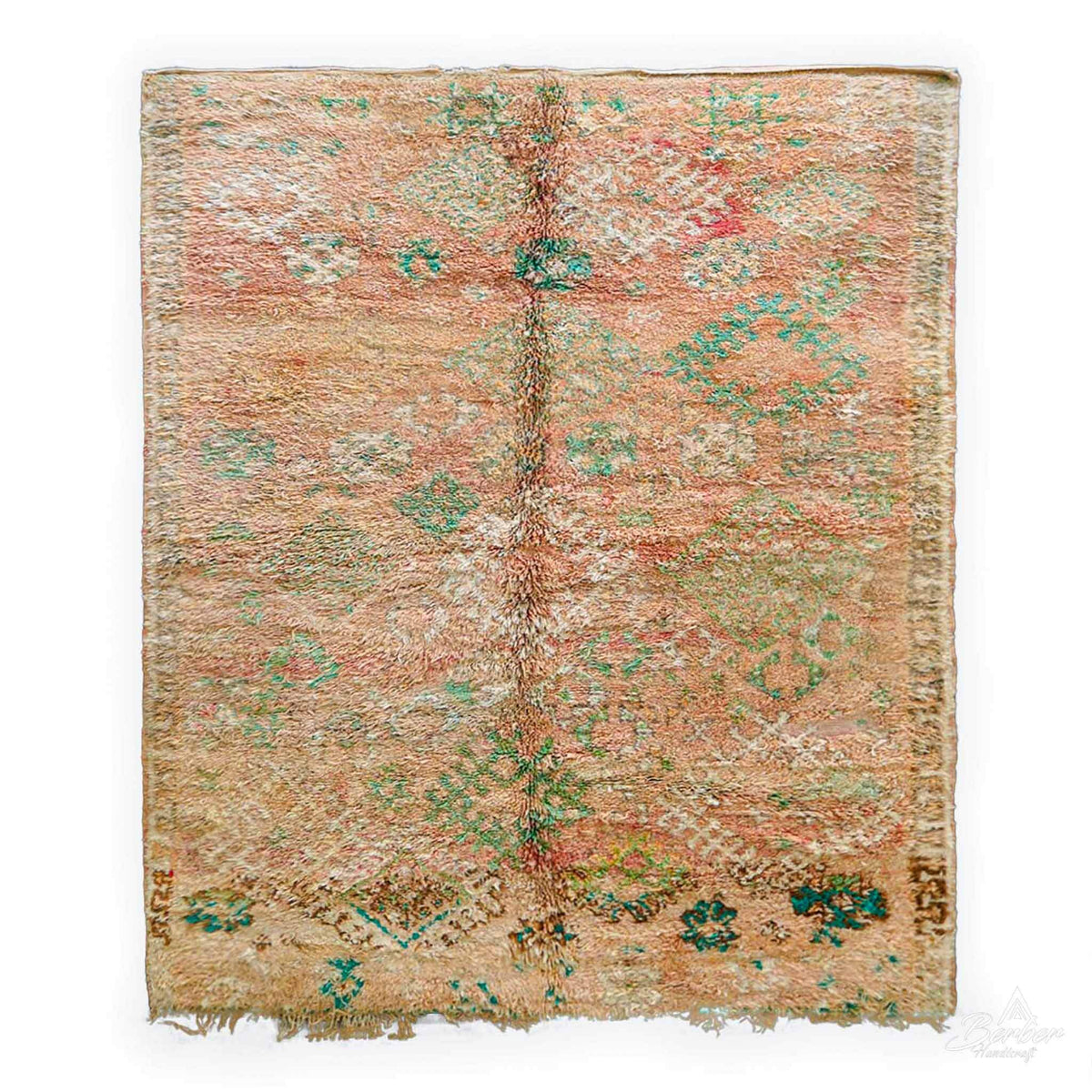 Handwoven Antique Rug - Berber Handicraft