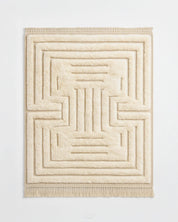 Handwoven nuLOOM Rug 3 X 5 Ft | 90 X 150 Cm / With Tassels / Short (0.4” / 1 cm)