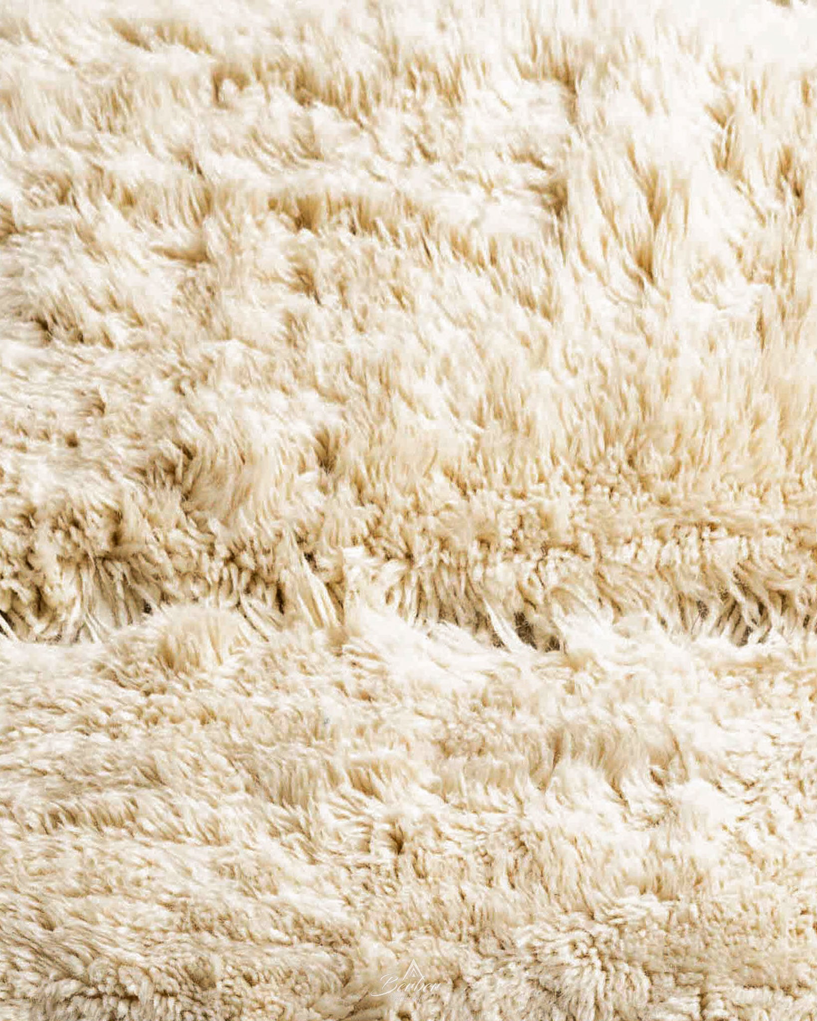 Handwoven Moroccan Rug 3 X 5 Ft | 90 X 150 Cm / With Tassels / Short (0.4” / 1 cm)