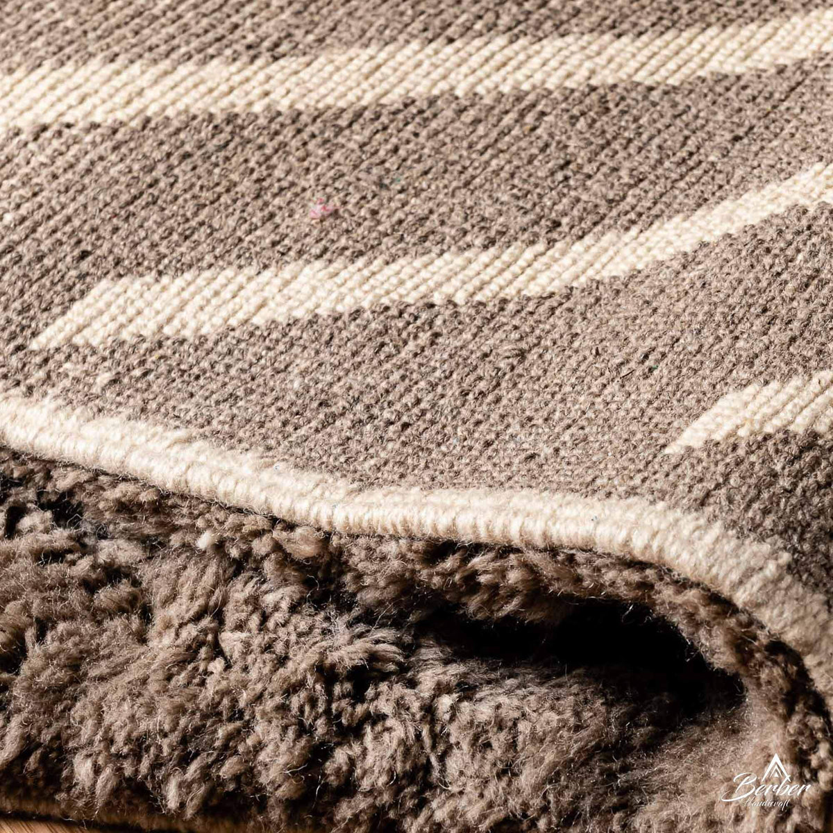 Striped Handwoven Rug - Berber Handicraft