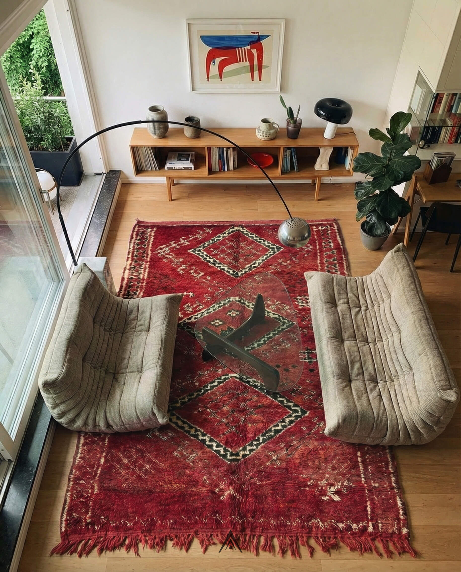 Heritage Overdyed Rug 6x10.3 ft — 180x315 cm-Berber Handicraft