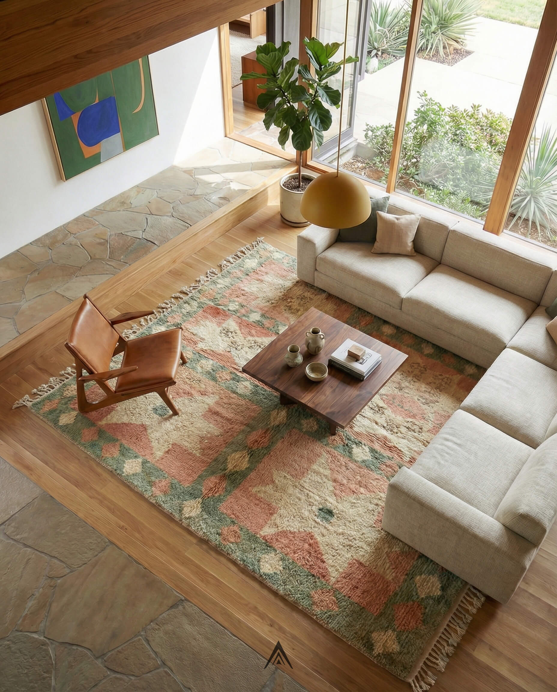 Heritage Tribal Carpet 6.6x10 ft — 200x300 cm-Berber Handicraft