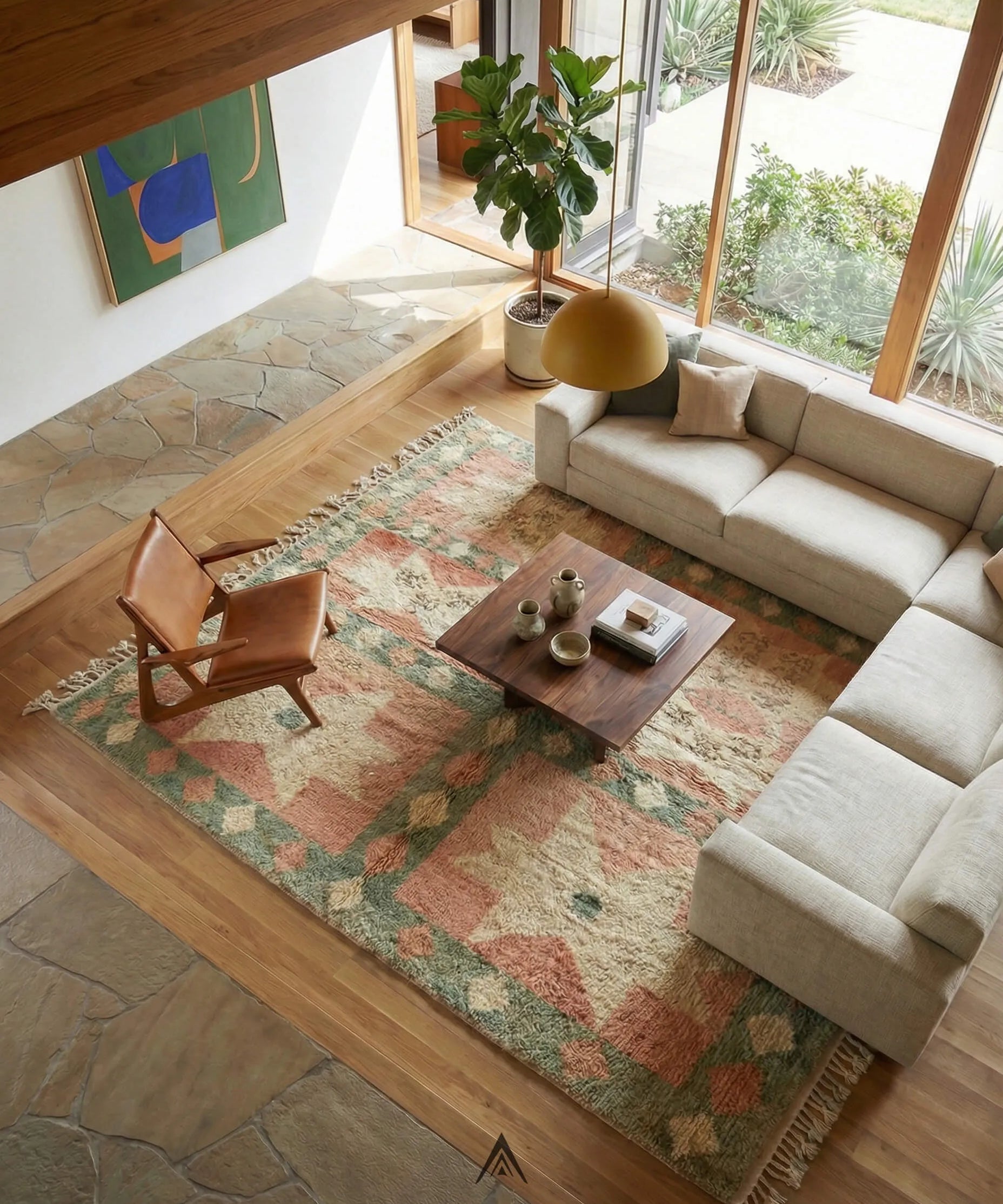 Heritage Tribal Carpet 6.6x10 ft — 200x300 cm-Berber Handicraft