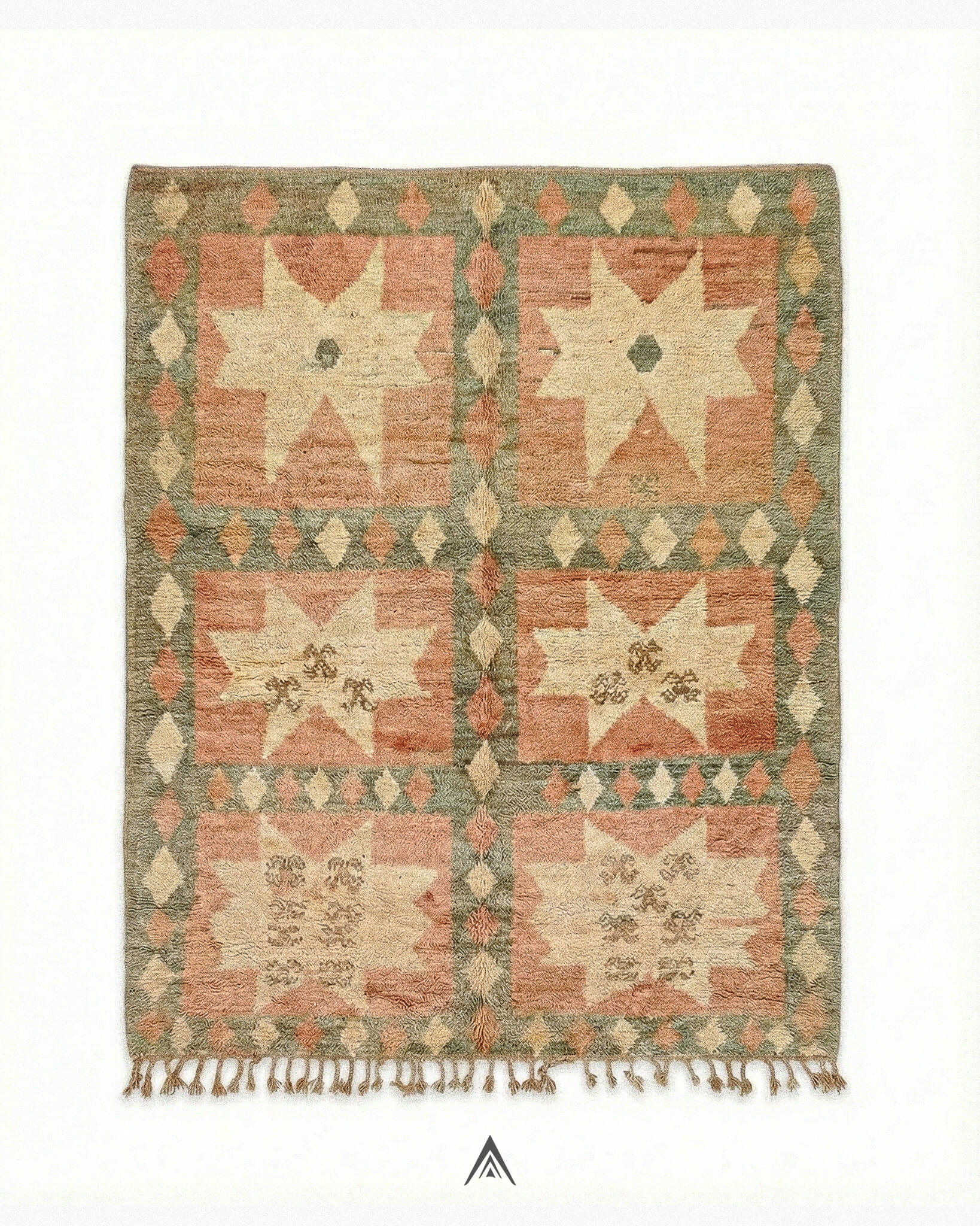 Heritage Tribal Carpet 6.6x10 ft — 200x300 cm-Berber Handicraft
