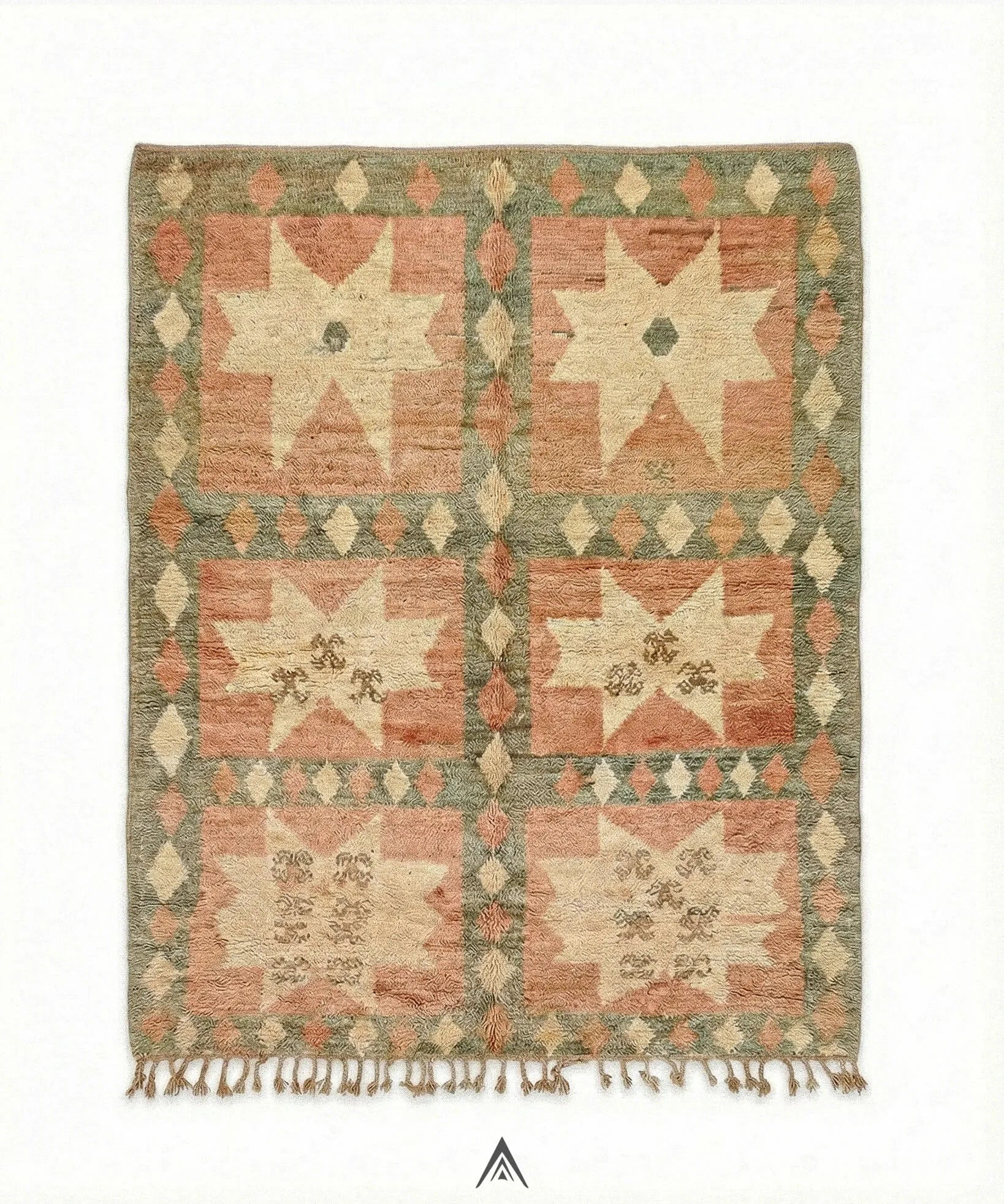 Heritage Tribal Carpet 6.6x10 ft — 200x300 cm-Berber Handicraft