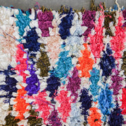 Unique Boucherouite rug-Berber Handicraft