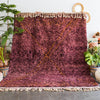 Red burgundy Moroccan rug