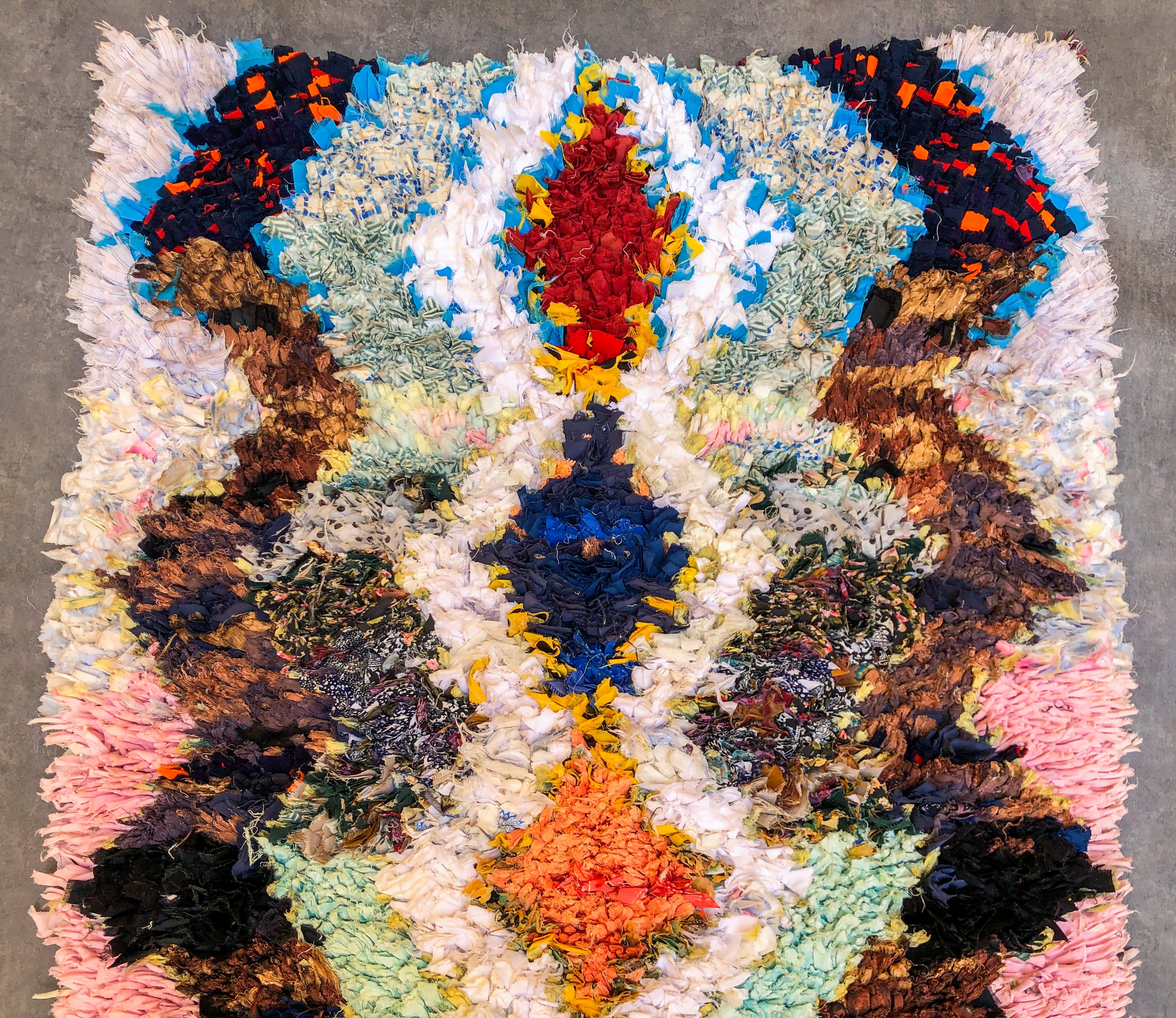 Eclectic Berber runner rug-Berber Handicraft